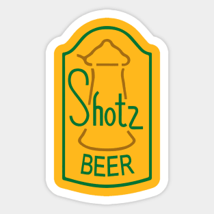 Shotz Logo Laverne & Shirley Sticker